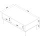 3. TRESSE coffee table/table 110x60x40 matt green