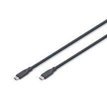 Digitus Silicone USB Cable, USB4 Version 2.0, USB 80 Gb/s, 0.5 m, Black