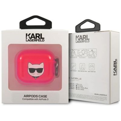 3. Karl Lagerfeld Choupette Case for AirPods 3 - Pink
