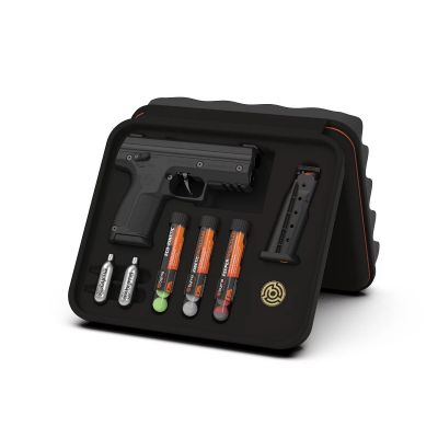 2. BYRNA SD BLACK rubber and pepper bullet gun k.68 CO2 8g set