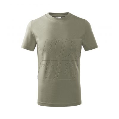 3. Basic T-shirt Malfini Jr MLI-13828 light khaki