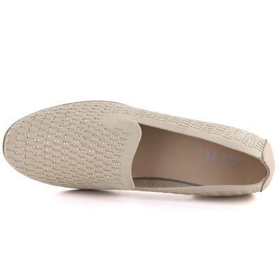 3. Women's beige lords shoes with zircons Bugatti TT2N4205
