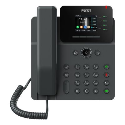 4. Fanvil V61G VoIP Phone Black 4 Line LCD