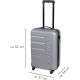 41. SET OF 3 SUITCASE 18, 22, 26 INCHES SILVER SLAZENGER