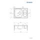 2. Deante Xylo ZEX0503 steel sink 62x44 cm