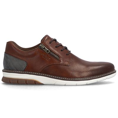4. Rieker 14412-24 men's comfortable brown leather shoes