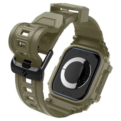 10. Spigen Rugged Armor ”Pro” Strap for Apple Watch 10 (46MM) - Green