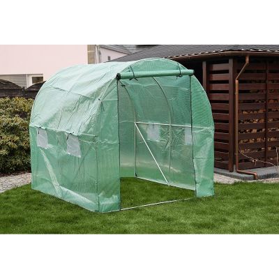 42. GREENHOUSE GARDEN TUNNEL 200x200x200CM PE GREEN STEEL STRUCTURE