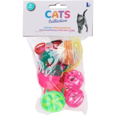 2. SET OF 6 CAT TOYS