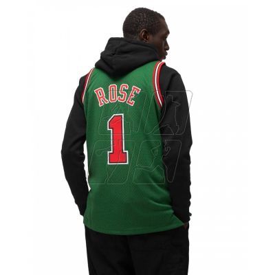 3. Mitchell &amp; Ness NBA Swingman Chicago Bulls Derrick Rose M T-shirt SMJYCP19241-CBUDKGN08DRS