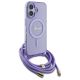 3. Guess Crossbody Cord Script MagSafe iPhone 16 Case - Purple