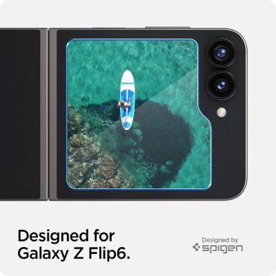 9. Spigen Glas.tR EZ Fit Tempered Glass for Samsung Galaxy Z Flip 6 - 2 pcs.