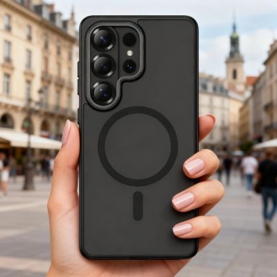 10. Tech-Protect MagCam MagSafe Case for Samsung Galaxy S26 Ultra - Matte Black