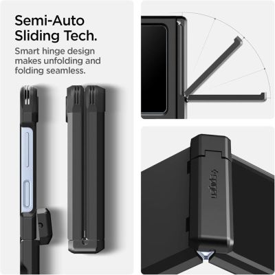 2. Spigen Tough Armor Pro Mag MagSafe Case for Samsung Galaxy Z Flip 6 / 7 FE - Black