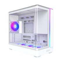Montech KING 15 PRO PC-Gehäuse, Mini-Gehäuse, mATX, Tempered Glass, RGB - white