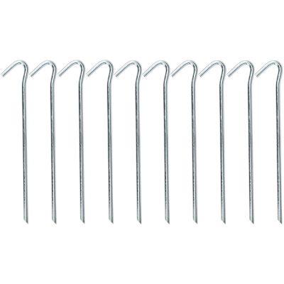 8. TENT PEGS 23CM SET OF 10 METAL REDCLIFFS