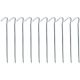 8. TENT PEGS 23CM SET OF 10 METAL REDCLIFFS