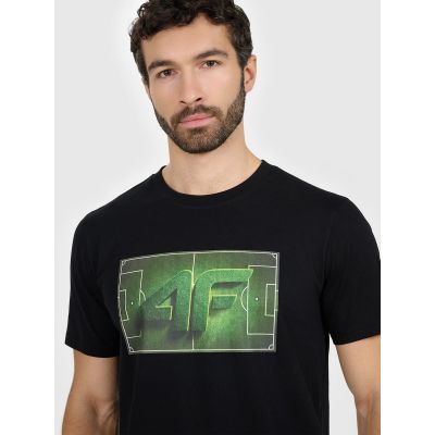 4. Men's regular printed T-shirt 4F 4FRAW25TTSHM3612-20S