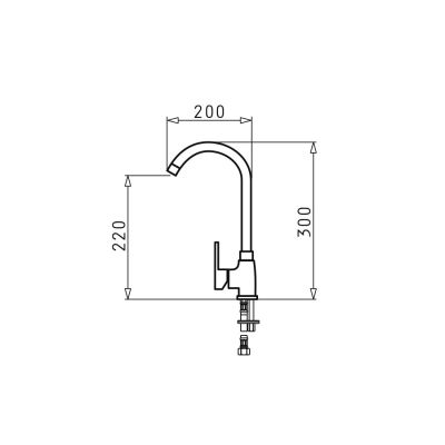 2. PYRAMIS BELLO DUO faucet, granite, sand beige