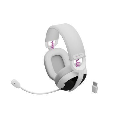 19. FURY FUKIYA F6 WIRELESS HEADPHONES WHITE WITH MICROPHONE