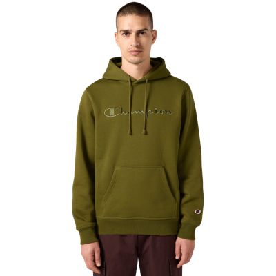 7. Champion Hooded Sweatshirt Men's Olive 220271 GS585