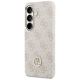 2. Guess 4G Rhinestone Round Logo MagSafe Case for Samsung Galaxy S26 - Pink