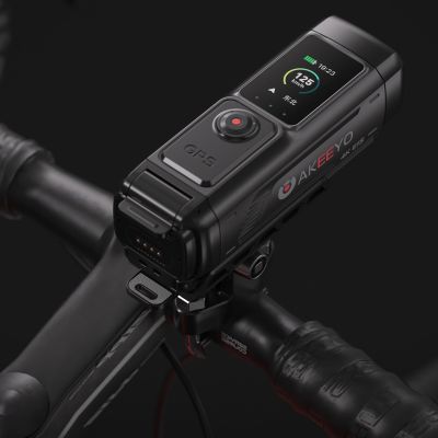 4. AKEEYO 730Pro 4K Handlebar Video Recorder Sports Camera for Bikes and Motorcycles - Black