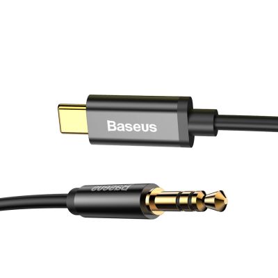3. Baseus stereo audio cable AUX 3.5 mm mini jack - USB Type C for tablet phone 120cm black (CAM01-01)