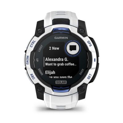 19. GARMIN Instinct 3 45mm SOLAR Whitestone smartwatch