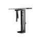 2. Equip 650892 Computer Mount Under Desk CPU Holder Black