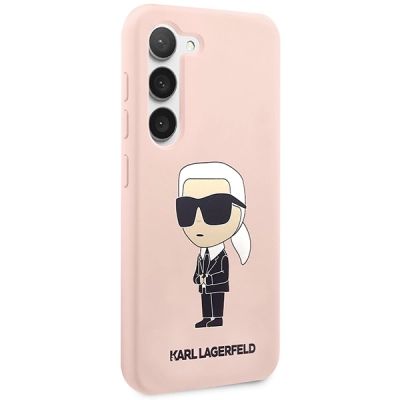 4. Karl Lagerfeld KLHCS23MSNIKBCP S23+ S916 hardcase pink/pink Silicone Ikonik