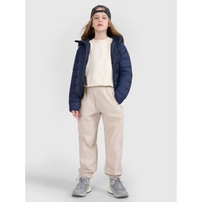 11. Children's down jacket with synthetic filling, unisex, 4F 4FJRAW25TDJAU0804-31S