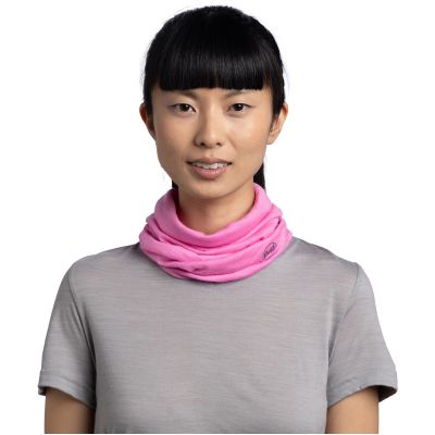 2. Buff Lightweight Merino Wool Multifunctional Neckwear – Solid Fluor Fuchsia, Size: M