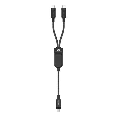 Acefast C5 USB-C - USB-C / USB-C 2in1 100W 480Mb/s cable - black