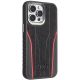 6. Audi Genuine Leather case with MagSafe for iPhone 15 Pro Max - black and red