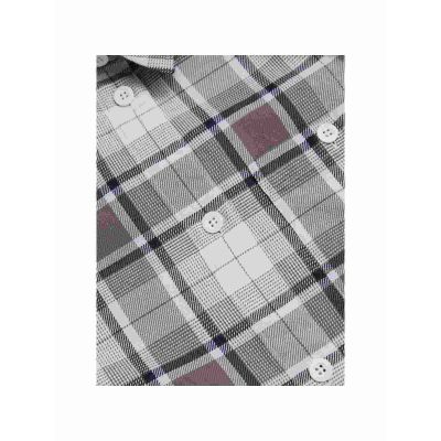4. Peak Performance W Cotton Flannel Shirt Purple and White Check