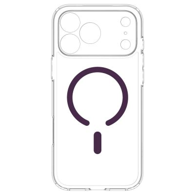 5. Spigen Ultra Hybrid Mag MagSafe Case for iPhone 18 Pro Max / 17 Pro Max – Clear Burgundy