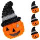 3. DECORATIVE PUMPKIN FIGURINE 35CM HALLOWEEN WHITE STRIP