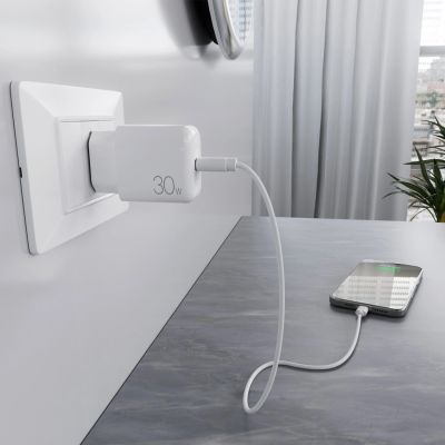 8. Puro PROLITE 30W USB-C Wall Charger - White