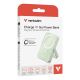 3. Verbatim Charge 'n' Go Magnetic Wireless Lithium Polymer (LiPo) 10000 mAh Wireless Charging Green