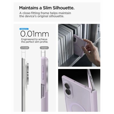 10. Spigen AirSkin Zero MagFit Case for Samsung Galaxy Z Fold 8 – Light Purple, Matte