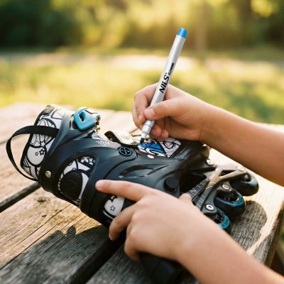 7. NH10907 4in1 ROLLER SKATES WITH EXTENDED HOCKEY BLADES TINTY GREEN SIZE M (35-38) NILS EXTREME