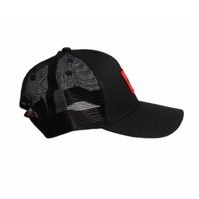 3. Hugo Boss Baseball Trucker Black Cap - 50519398-001