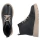 11. Women's leather ankle boots on a black platform Rieker 70405-01