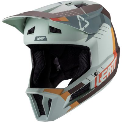 8. LEATT Helmet MTB Gravity 2.0 V25 full-face bicycle helmet, size L, mint
