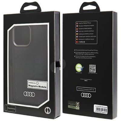 7. Audi Synthetic Leather case with MagSafe for iPhone 15 Pro Max - black