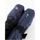 VIKING Norvik Pro Mitten Adult Freeride Gloves Navy Blue with Beige Leather 7