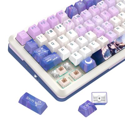 4. REDRAGON K708AK-RGB-PRO FLEKACT Keyboard USB + RF Wireless + Bluetooth White