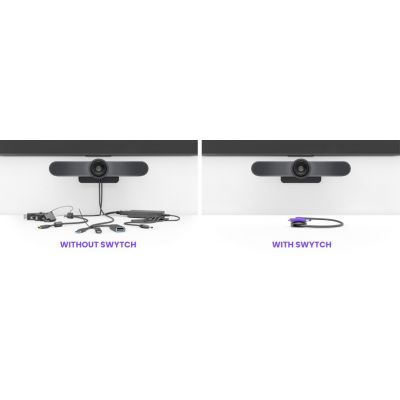 4. Logitech Swytch AV Transmitter and Receiver Black, Purple