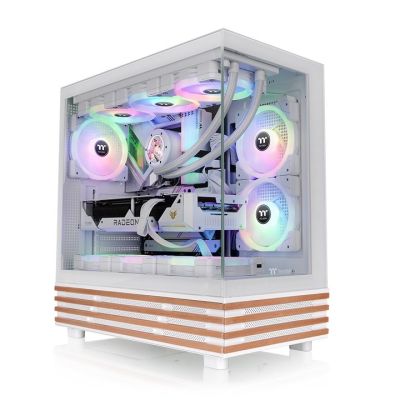 7. Thermaltake View 270 Plus WS ARGB Snow White Midi Case